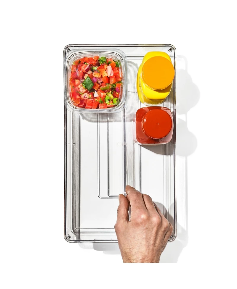 Oxo Good Grips 8" Divided Fridge Organization Bin