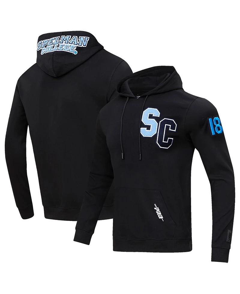 Men's Pro Standard Black Spelman College Jaguars University Classic Pullover Hoodie