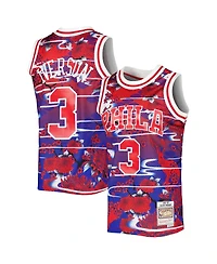 Men's Mitchell & Ness Allen Iverson Red Philadelphia 76ers Hardwood Classics Lunar New Year Swingman Jersey