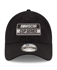 Men's New Era Black Nascar Cup Series Logo Enzyme Washed 9TWENTY Adjustable Hat