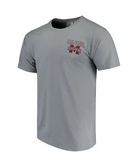 Men's Gray Mississippi State Bulldogs Phrase Local Comfort Color T-shirt
