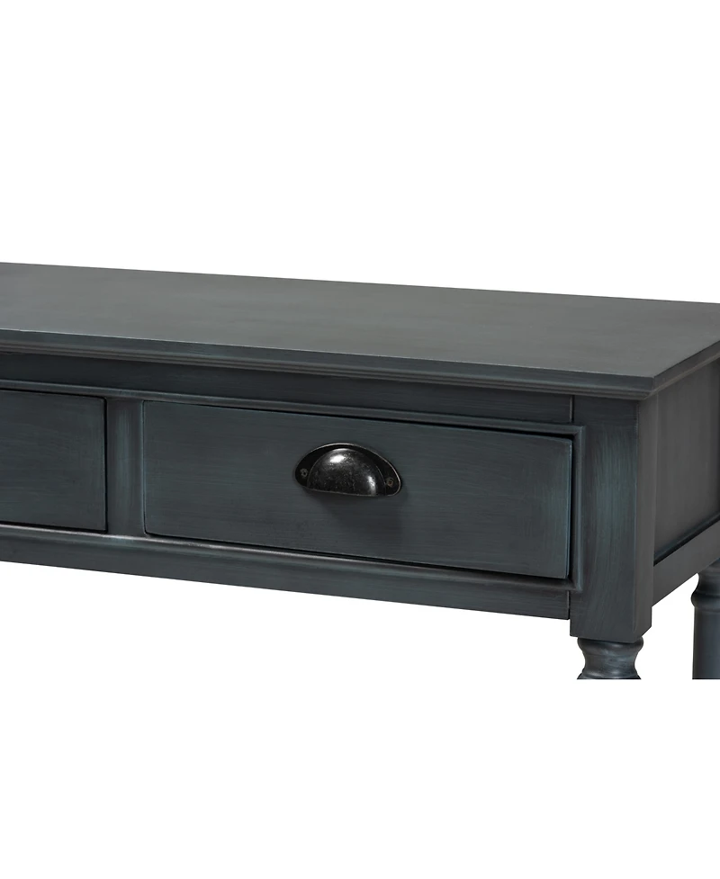 Baxton Studio Garvey French Provincial Finished Wood 3-Drawer Entryway Console Table