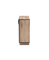 Baxton Studio Patton Modern and Contemporary 47.2" Finished Wood 3-Door Dining Room Sideboard Buffet