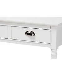 Baxton Studio Garvey French Provincial Finished Wood 3-Drawer Entryway Console Table