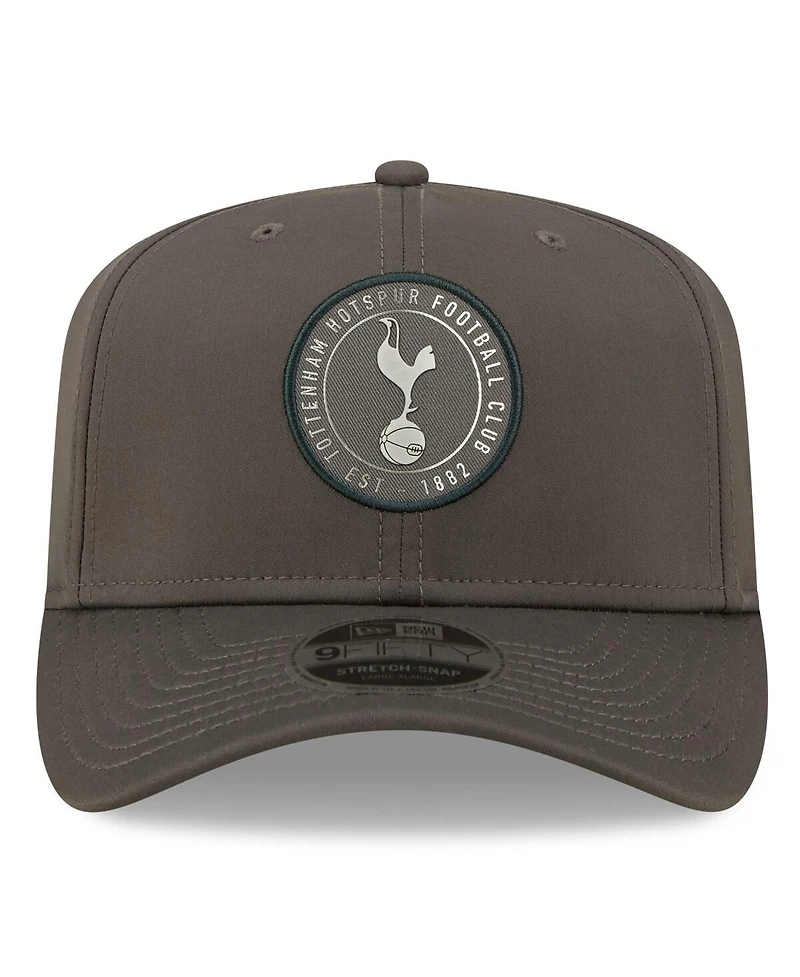 Men's New Era Gray Tottenham Hotspur Iridescent Stretch Snap 9FIFTY Snapback Hat