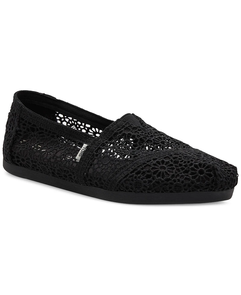 Toms Women's Alpargata Classic Espadrille Almond Toe Flats