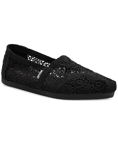 Toms Women's Alpargata Classic Espadrille Almond Toe Flats
