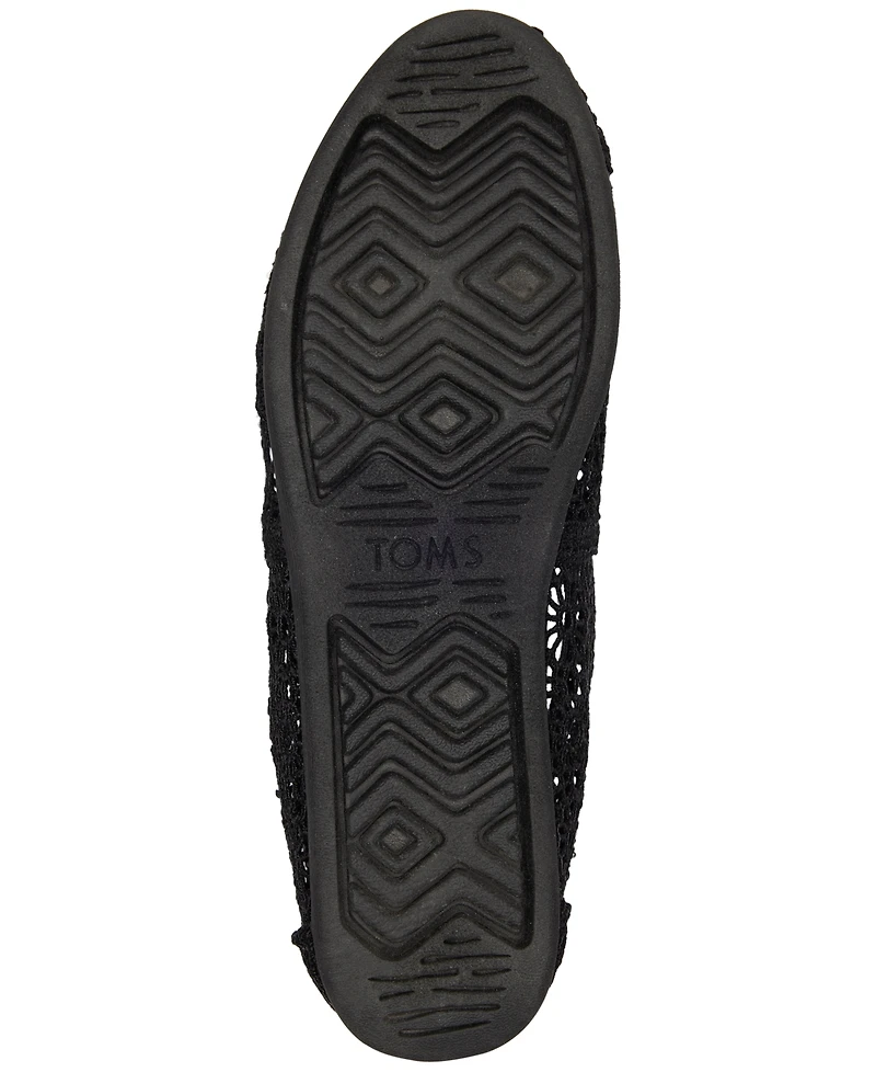 Toms Women's Alpargata Classic Espadrille Almond Toe Flats