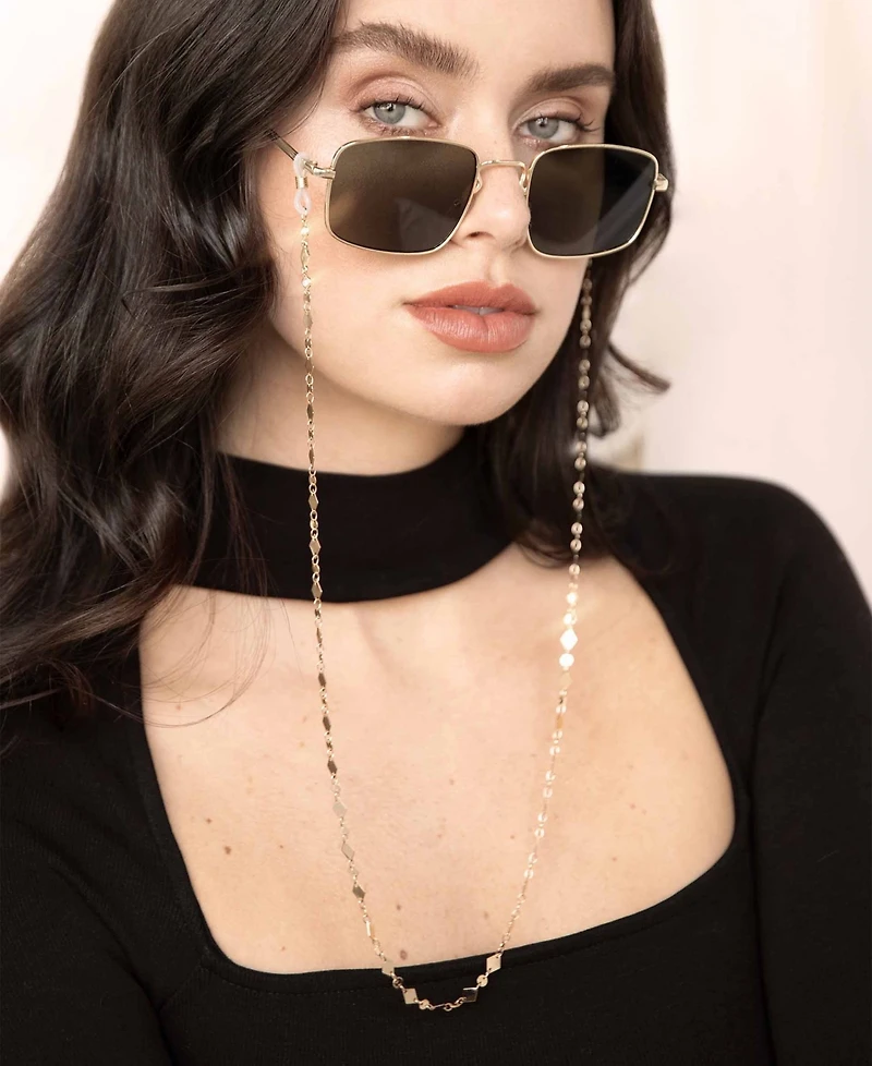 Ettika Women's 18k Gold Plated Real Aces Glasses Chain