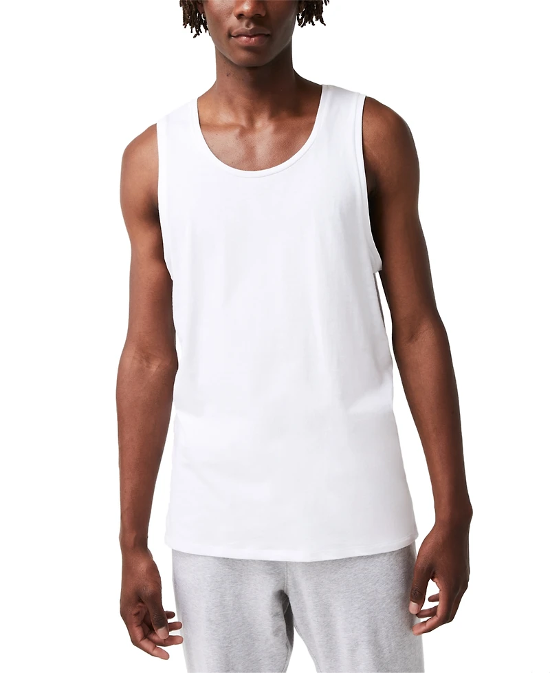 Lacoste Men's 3-Pack Essential Slim Tank Tops