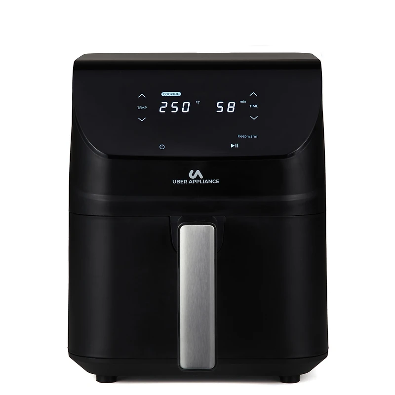 Uber Appliance Air fryer Xl Deluxe - 5 Quart - Pfoa/Ptfe Free Ceramic non stick