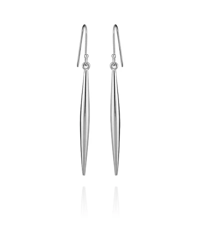 Vince Camuto Silver-Tone Linear Spear Drop Earrings