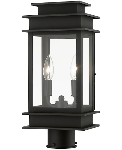 Livex Princeton 2 Light Outdoor Medium Post Top Lantern