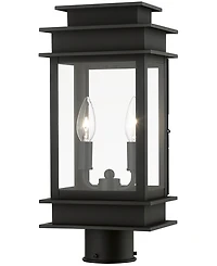 Livex Princeton 2 Light Outdoor Medium Post Top Lantern