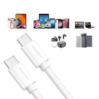 Overtime 10ft Usb Type C Charging Cable for iPhone 15, Samsung, Pixel, and More (OTDCUSBCTC10WH)