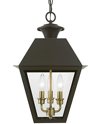 Livex Wentworth 3 Light Outdoor Large Pendant Lantern
