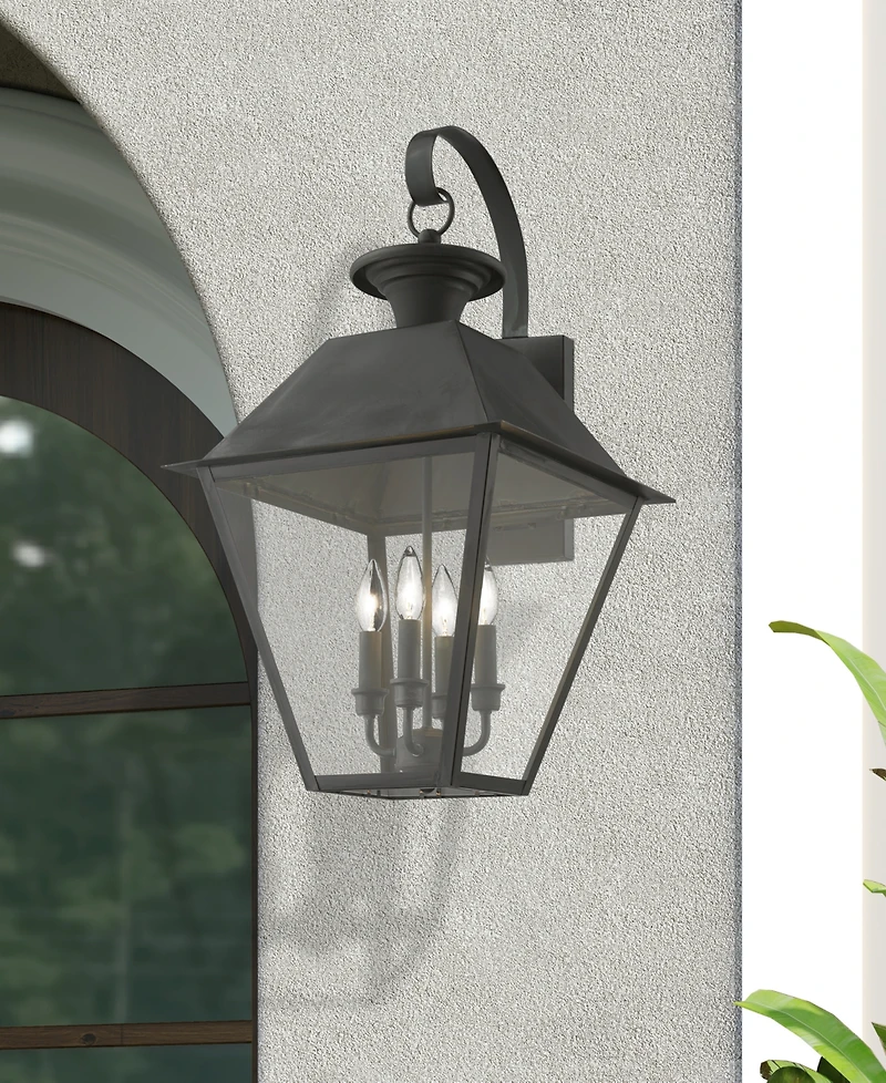 Livex Wentworth 4 Light Outdoor Extra Large Wall Lantern