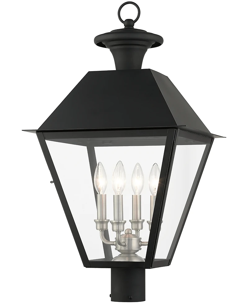Livex Wentworth 4 Light Outdoor Post Top Lantern