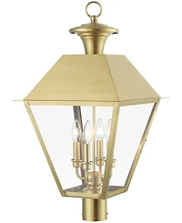Livex Wentworth 4 Light Outdoor Extra Large Post Top Lantern