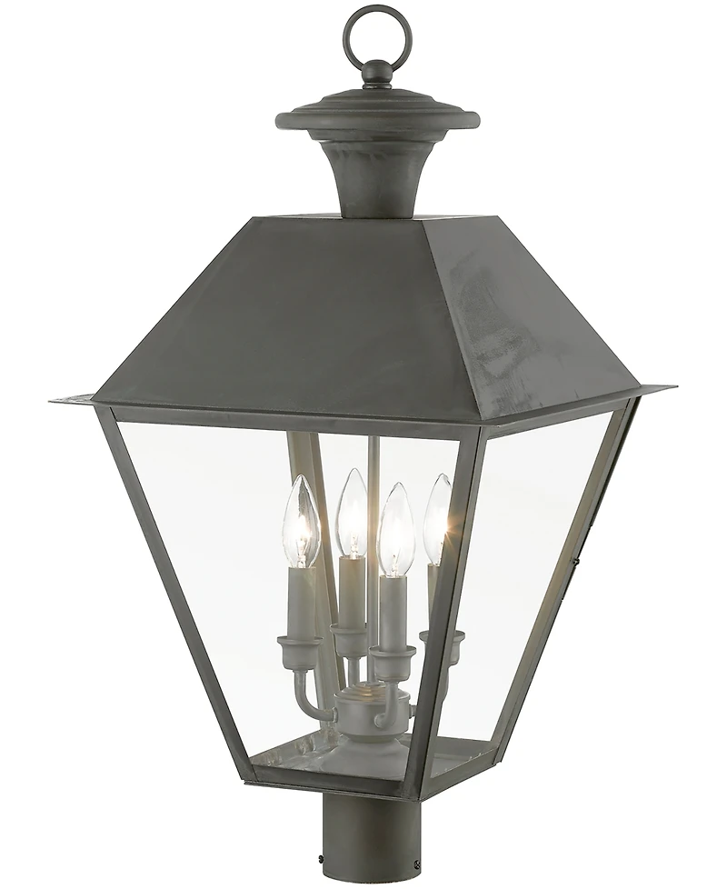 Livex Wentworth 4 Light Outdoor Extra Large Post Top Lantern