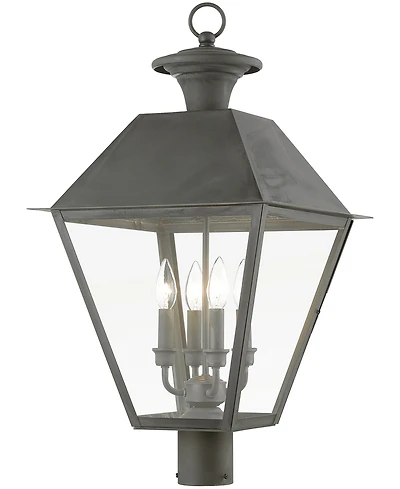 Livex Wentworth 4 Light Outdoor Extra Large Post Top Lantern