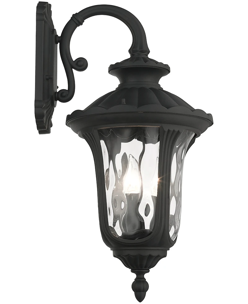 Livex Oxford 3 Light Outdoor Wall Lantern