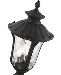 Livex Oxford 3 Light Outdoor Post Top Lantern
