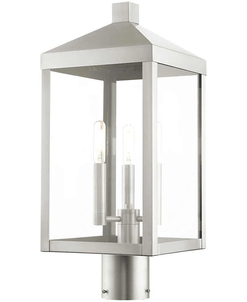 Livex Nyack 3 Light Outdoor Post Top Lantern