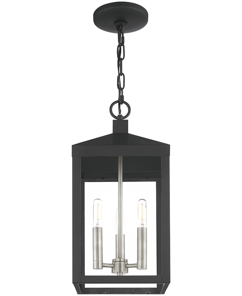 Livex Nyack 3 Light Outdoor Pendant Lantern