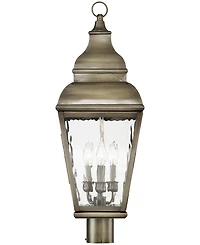 Livex Exeter 3 Light Outdoor Post Top Lantern