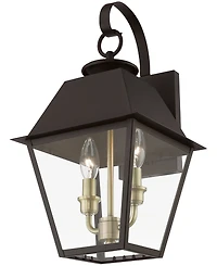 Livex Wentworth 2 Light Outdoor Medium Wall Lantern