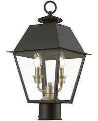 Livex Wentworth 2 Light Outdoor Medium Post Top Lantern