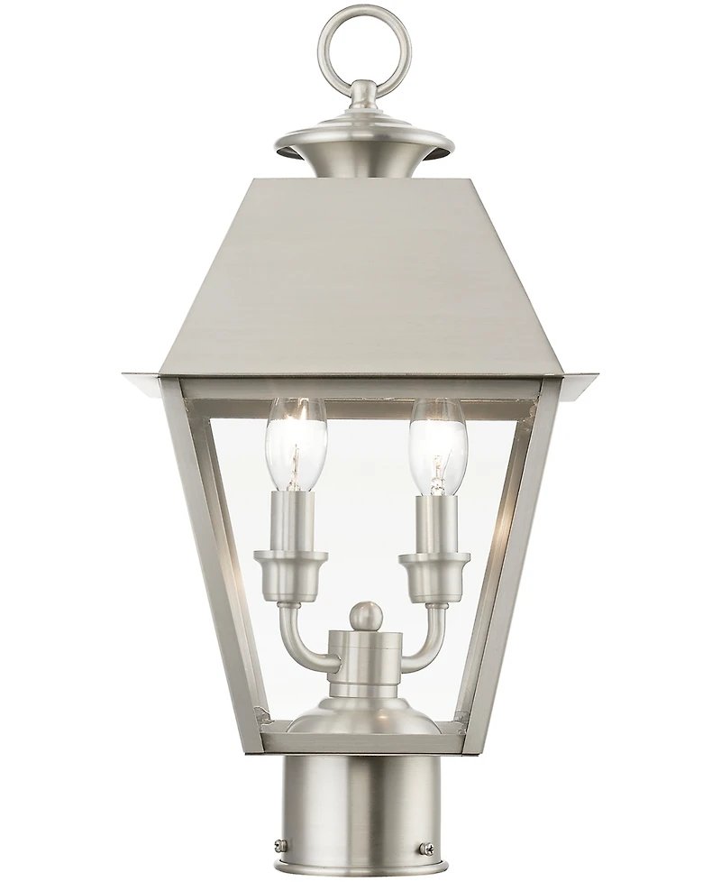 Livex Wentworth 2 Light Outdoor Medium Post Top Lantern