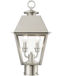Livex Wentworth 2 Light Outdoor Medium Post Top Lantern