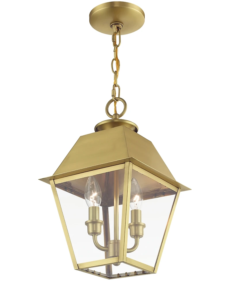 Livex Wentworth 2 Light Outdoor Medium Pendant Lantern
