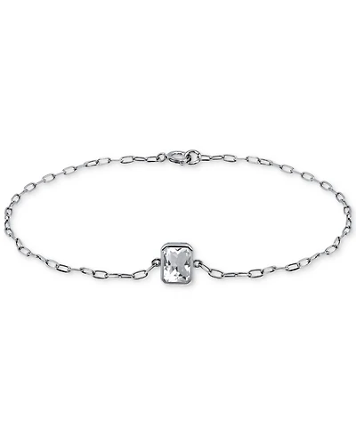 Giani Bernini Cubic Zirconia Octagon Link Bracelet, Created for Macy's