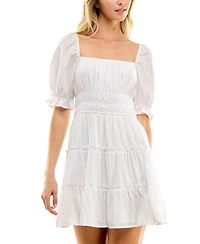 Trixxi Juniors' Tiered Fit & Flare Dress