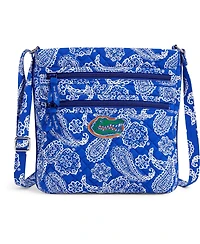 Women's Vera Bradley Royal Florida Gators Iconic Triple-Zip Bandana Hipster Crossbody Purse