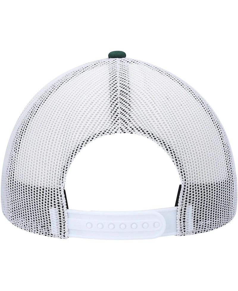 Men's '47 Brand Green, White Oakland Athletics Primary Logo Trucker Snapback Hat