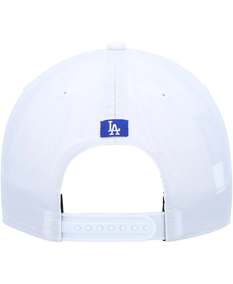 Men's '47 Brand White Los Angeles Dodgers Downburst Hitch Snapback Hat