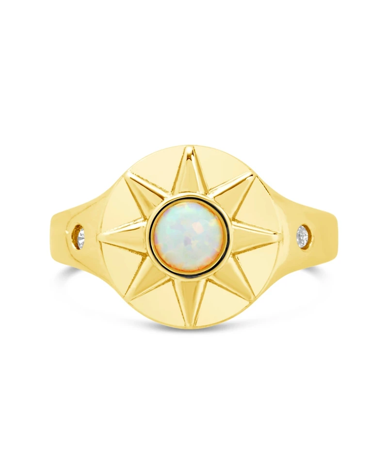 Sterling Forever Sunni Signet Ring