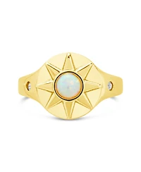 Sterling Forever Sunni Signet Ring