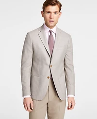 Michael Kors Men's Classic Fit Herringbone Woven Sport Coat