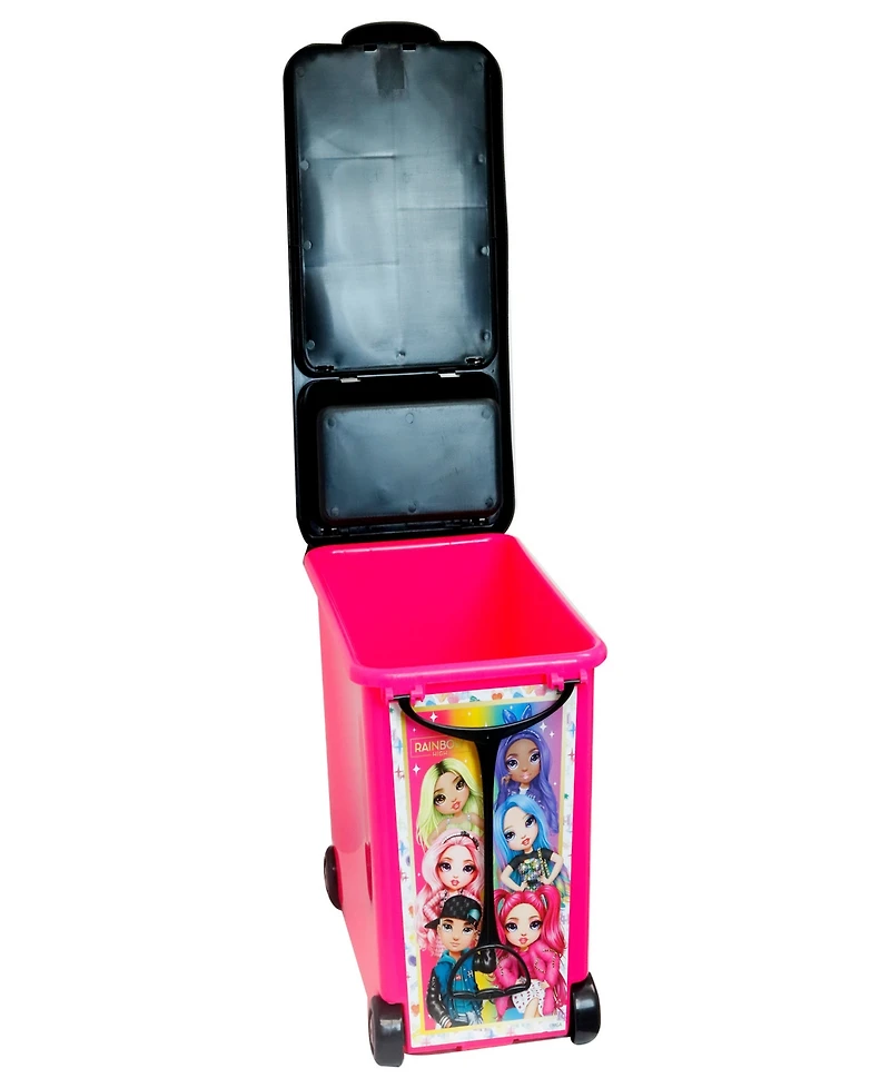 Rainbow High Store it all Case Tara Toys, Wheeled Doll Storage Carrying Case