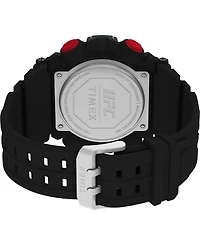 Timex Ufc Men's Quartz Redemption Resin Black Watch, 50mm