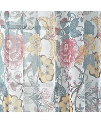 Lush Decor Sydney Sheer Window Curtain Panels Pair 52"W x 84"L - Floral Bedroom Curtains - Sheer Curtains for Living Room - Drapes