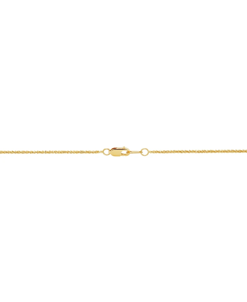 Italian Gold Crisscross Link 18" Chain Necklace in 14k Gold