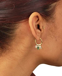 Sterling Forever Helena Hoops Earring