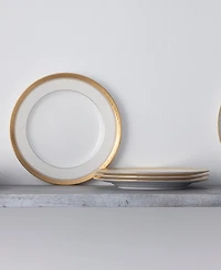 Noritake Odessa Gold Set of 4 Salad Plates, Service For 4