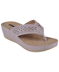 Gc Shoes Women's Bari Thong Wedge Sandals